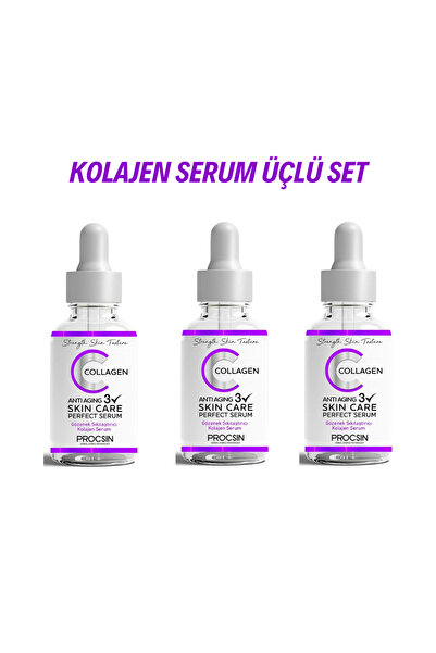 PROCSIN Yaşlanma Ve Kırışıklık Karşıtı Kolajen Serum 20 ml (3 adet)