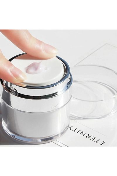 SARFEX Cosmetic Jar Cream Box Acrylic Cream Vacuum Bottle Press Style Cream Box
