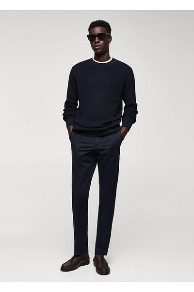 MANGO Man Pantaloni chino slim-fit din bumbac