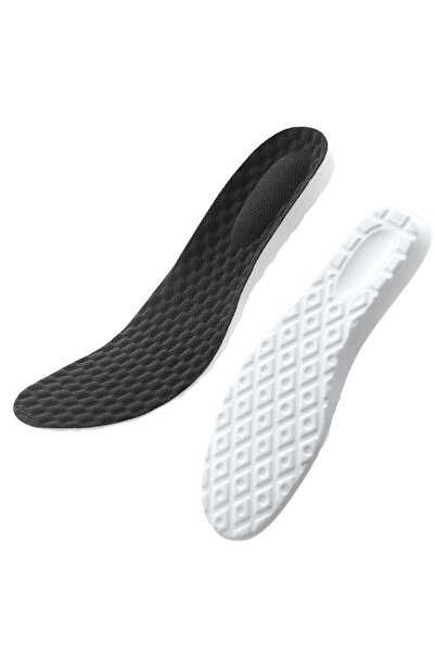 Palwin Anatomik Rahat/konforlu Ayakkabı Tabanlığı, Siyah Tekstil Yüzeyli, Spo...