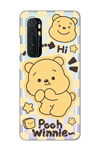 Magic Ring Xiaomi Mi Note 10 Lite Uyumlu Winnie The Pooh Desenli Şeffaf Telef...