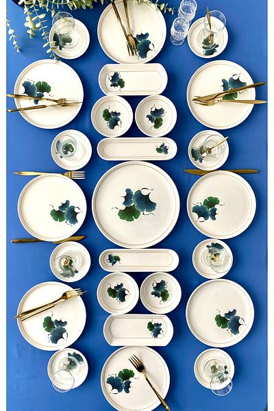 Yiğit Seramik Züccaciye Yakamoz Model 8 Person 25 Piece Breakfast Set