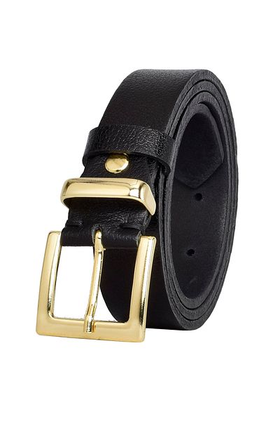 GoDeri 100 Set de curele de dama din piele naturala neagra 3cm pentru rochie si pantaloni