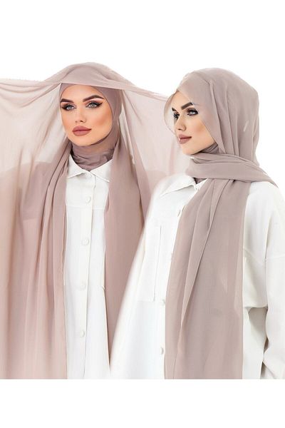 zocac Lilac Chiffon Ready Shawl - Practical Neck