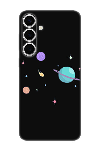 frondcase حافظة هاتف سامسونج S24 بلس بتصميم كوكب باللون الأسود