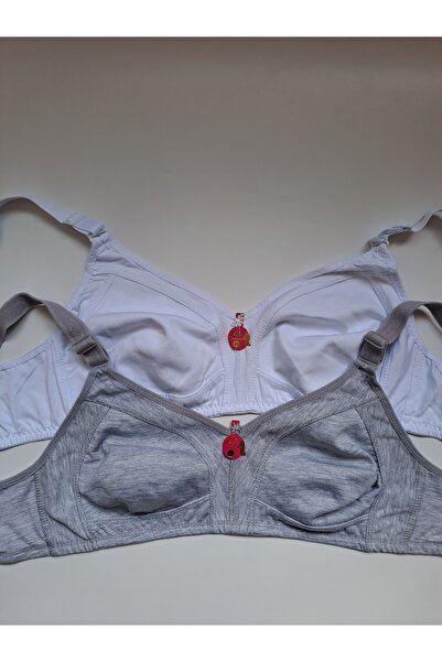 NARIYA Γυναικείο σουτιέν D Cup Plus Size Βαμβακερό 2 τεμάχιο 2 Σουτιέν Χτενισ...