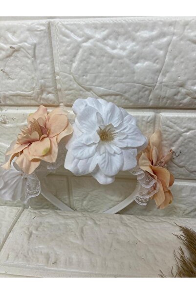 sema aksesuar Λουλουδάτο στέμμα με λεπτομέρεια από δαντέλα - Στέμμα εγκυμοσύν...