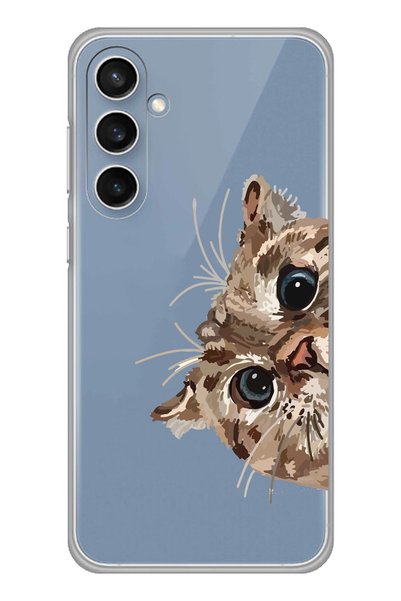 Magic Ring Samsung Galaxy S23 Fe Compatible Sweet Cat Pattern Transparent Pho...