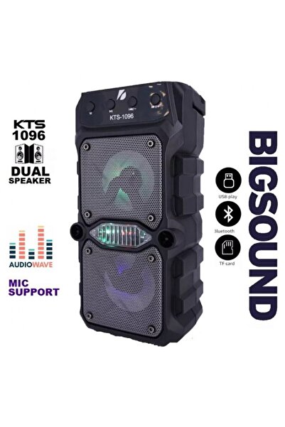 FİOPLUS Bluetooth Hoparlör Parti Hoparlörü Işıklı Ses Bombası Radyo Usb Sd Gi...