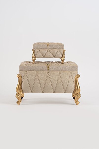 Nima Çeyiz Sandık Sultan Gelin Çeyiz Sandığı 2'li Takım Cappucino