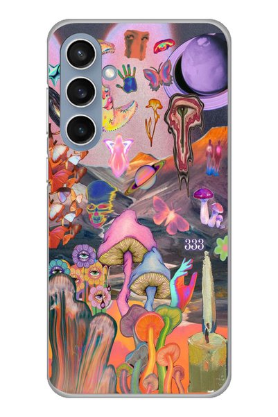 Magic Ring Samsung Galaxy S23 Fe Compatible Aesthetic Patterned Transparent P...