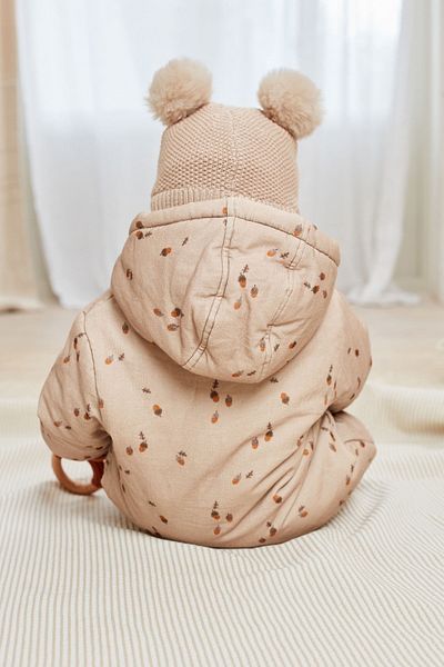 Next Baby Baby Cotton Mink Full Fleece Lined Astronaut Jumpsuit