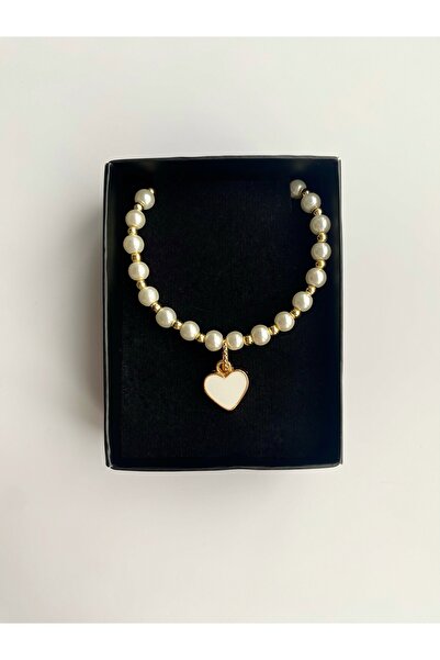 aksesuaris İnci Kalp Kadın Kolye