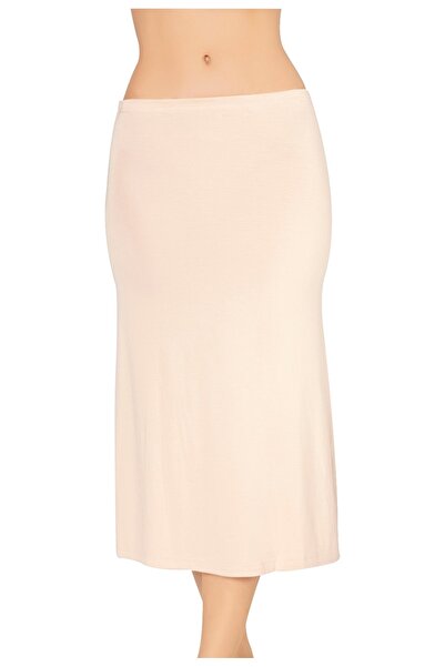 by İGP Kadın Ten Rengi Bambu Çok Amaçlı Kombinezon Jupon Elbise Astarı