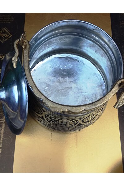 Ustası Antepte Embroidered Antique Yogurt Copper Copper 3 Lt