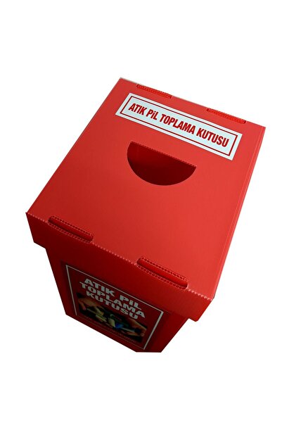 Keskin Tedarik Atık Pil Kutusu Pil Toplama Kutusu 40x19x19 Cm