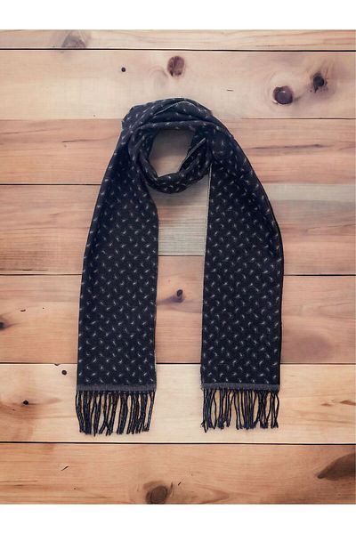 Sarar Model de șal mic, pe două fețe, negru Kaşkol KL-01