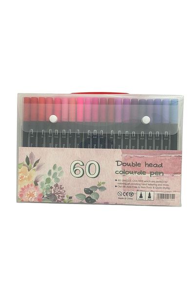 Linea 60 COLORS DOUBLE ENDED ARTICAL MARKER