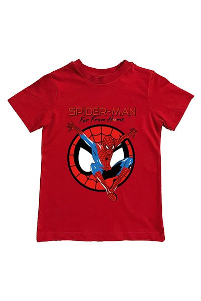 SPIDERMAN printed spider-man cotton combed cloth summer children's T-shirt