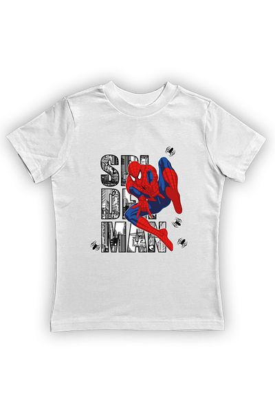 SPIDERMAN printed spider-man cotton combed cloth summer children's T-shirt