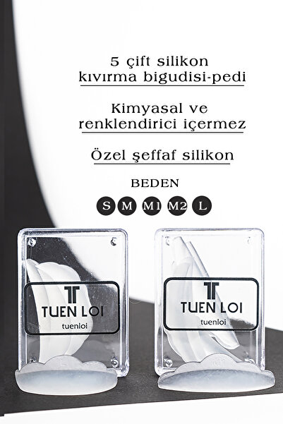 Tuen Loi Kirpik Lifting 1.Kalite Silikon Ped (S,M,M1,M2,L)
