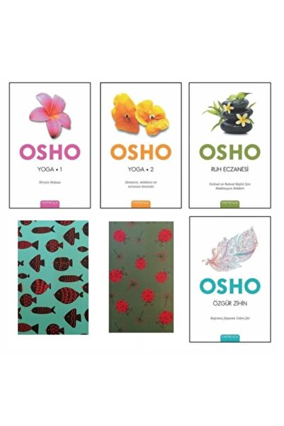 Omega Yayınları Osho - Yoga 1 - Yoga 2 - Ruh Eczanesi - Özgür Zihin - 4 Kitap Set Defter HEDİYE
