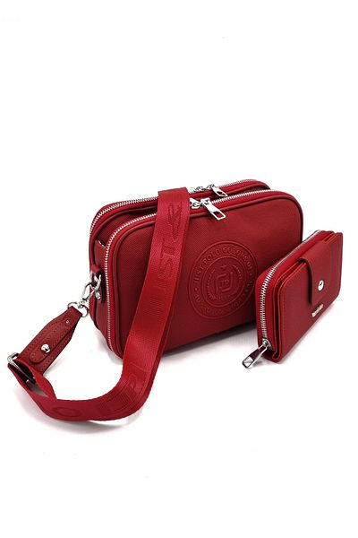 Just Polo justpolo Women's 5 Compartment Bag Wallet Combo