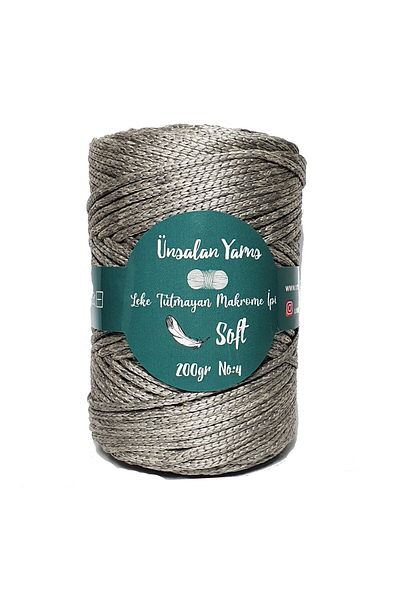 ÜNSALAN HOBİ Τσάντα από πολυεστερικό σχοινί Macrame Supla Macrame Twine 200 Gr Big Coil.