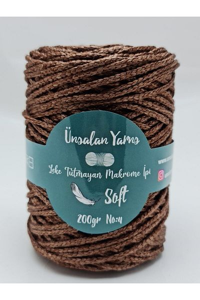 ÜNSALAN HOBİ Τσάντα από πολυεστερικό σχοινί Macrame Supla Macrame Twine 200 Gr Big Coil.