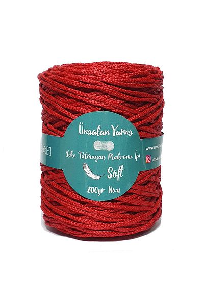 ÜNSALAN HOBİ Polyester Macrame String Bag Supla Macrame String 200 Gr Large Bobbin.