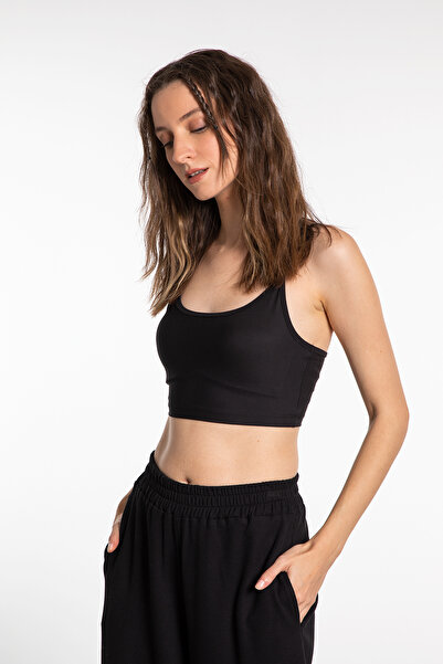 SHEISMONO Soft Touch Rope Strap Bustier Black