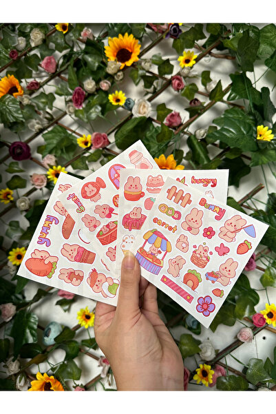 hdsticker 62 Adet Kawaii Cute Book Planner Laptop Defter Ajanda Çıkartma Bullet Journal Sticker Etiket Seti