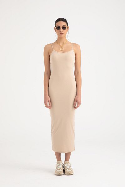SHEISMONO Φόρεμα Soft Touch Rope Strap Μπεζ