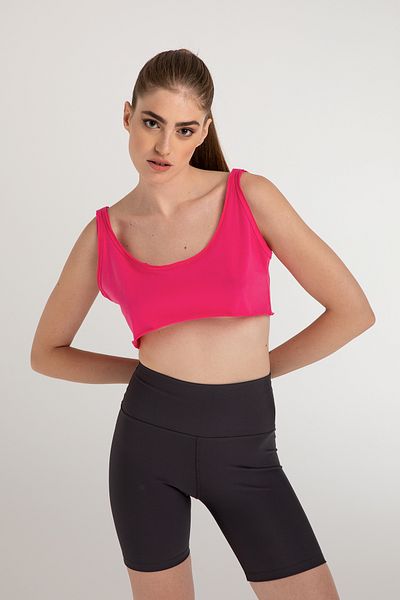 SHEISMONO Βαμβακερή φαρδιά κοπή Crop Top