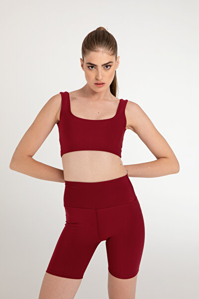 SHEISMONO Recovery Bra Sports Bra Claret Red