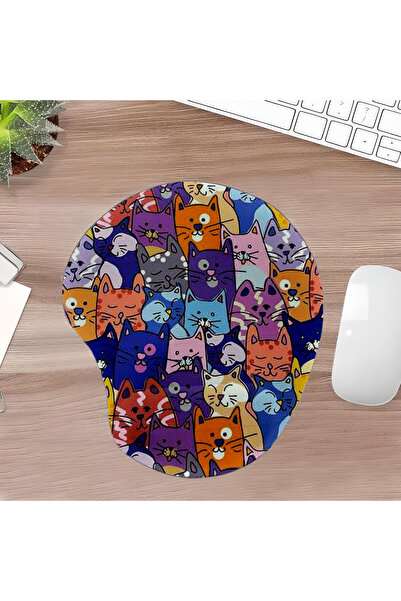 UcuruStore Pad pentru mouse oval decupat cu suport pentru încheietura mâinii,...