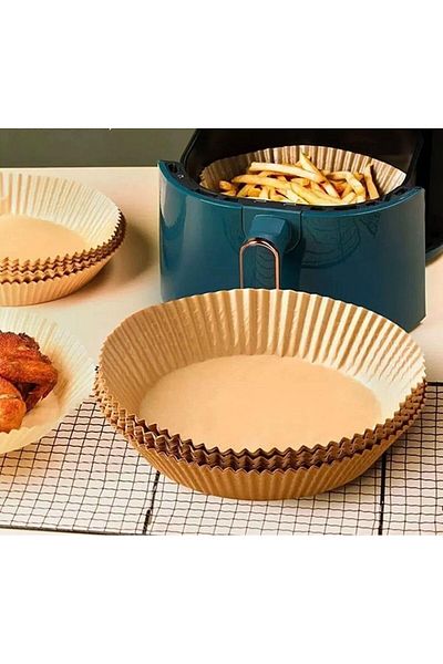 YAKIŞIYORSAAL Large Size Fryer Baking Paper Air Fryer XL Suitable for All Round Model 50 Pieces