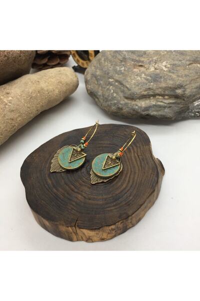 Porsuk Alternatif El Yapımı Etnik Otantik Bohem Küpe