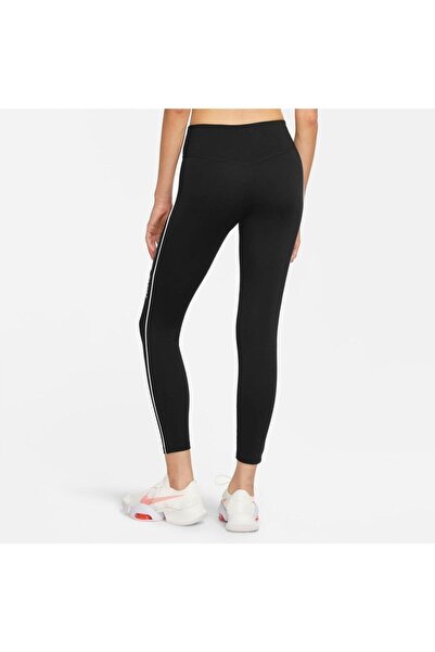 Nike One Dri-fit Womens Black Tight Fit Mid-rise 7/8 Length Leggings Dm7272-010