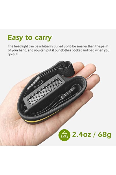 Janva Predators Kafa Feneri Wave Teknoloıji Sensörlü Kafa Lambası Tepe Işığı Ultra Ergonomik Profosyonel