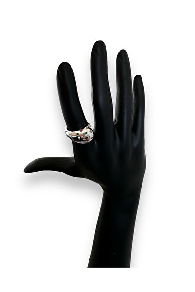 neslyaccessories Renkli Taşlı  Model Ayarlanabilir Yüzük