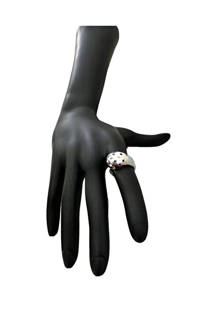 neslyaccessories Renkli Taşlı  Model Ayarlanabilir Yüzük