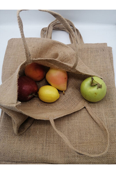 İSTANBUL SANDALET 5 قطع 35x40 سم حقيبة تسوق منتج طبيعي حقيبة الجوت صنادل اسطنبول