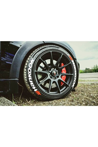 bombtire هانكوك 8 قطع حروف مطاطية بيضاء - لاصق ألماني