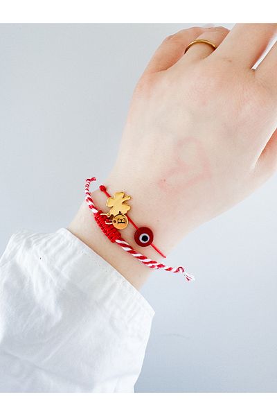 CHARMLUCKY Clover martençka charm bracelet
