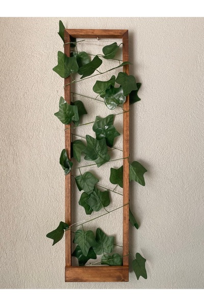 MSAĞWOODS Tekli Ahşap Peri Ledli Sarmaşıklı Duvar Çıtası Kış Bahçesi Balkon D...