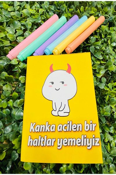 ÖZ KIRTASİYE Kanka Urgent Ar trebui să mâncăm un caiet cadou fără căptușeală