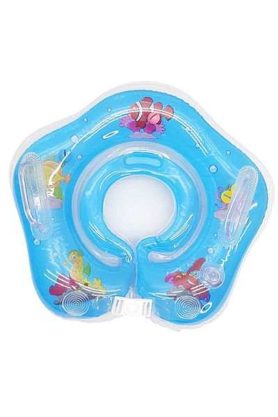 Valetto Newborn Baby Swimming Neck Ring with Safety Lock and Handle