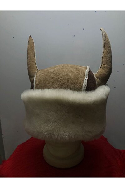 hoaryage СПЕЦІАЛЬНИЙ ДИЗАЙН Роги диявола Справжня овеча шкіра Внутрішня підкладка Капелюх