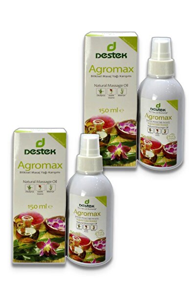 Destek زيت التدليك Agromax - قطعتين، 150 مل من مزيج الزيوت العشبية